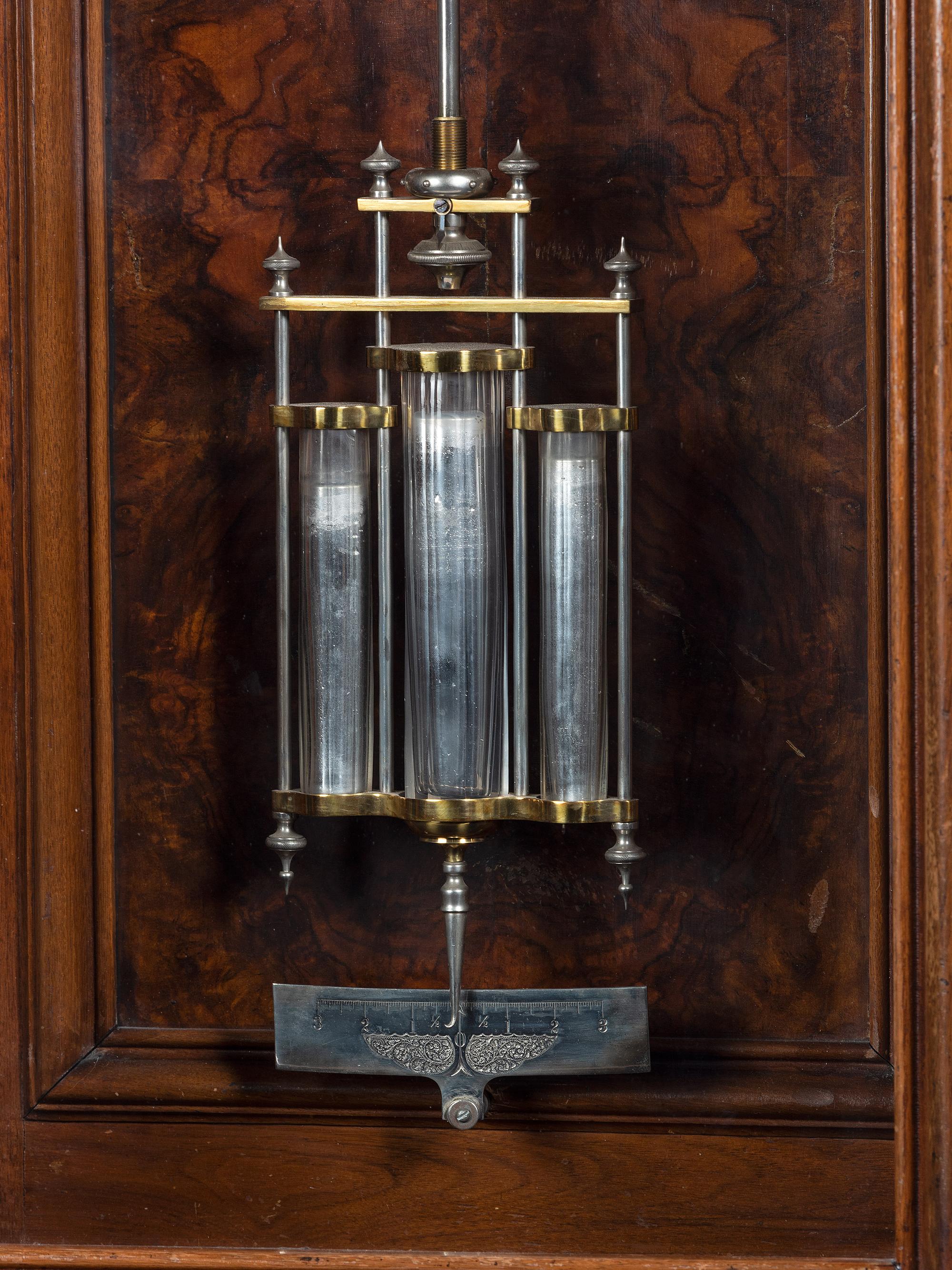An Impressive Renaissance Revival Carved Walnut Tall Case Regulator Clock