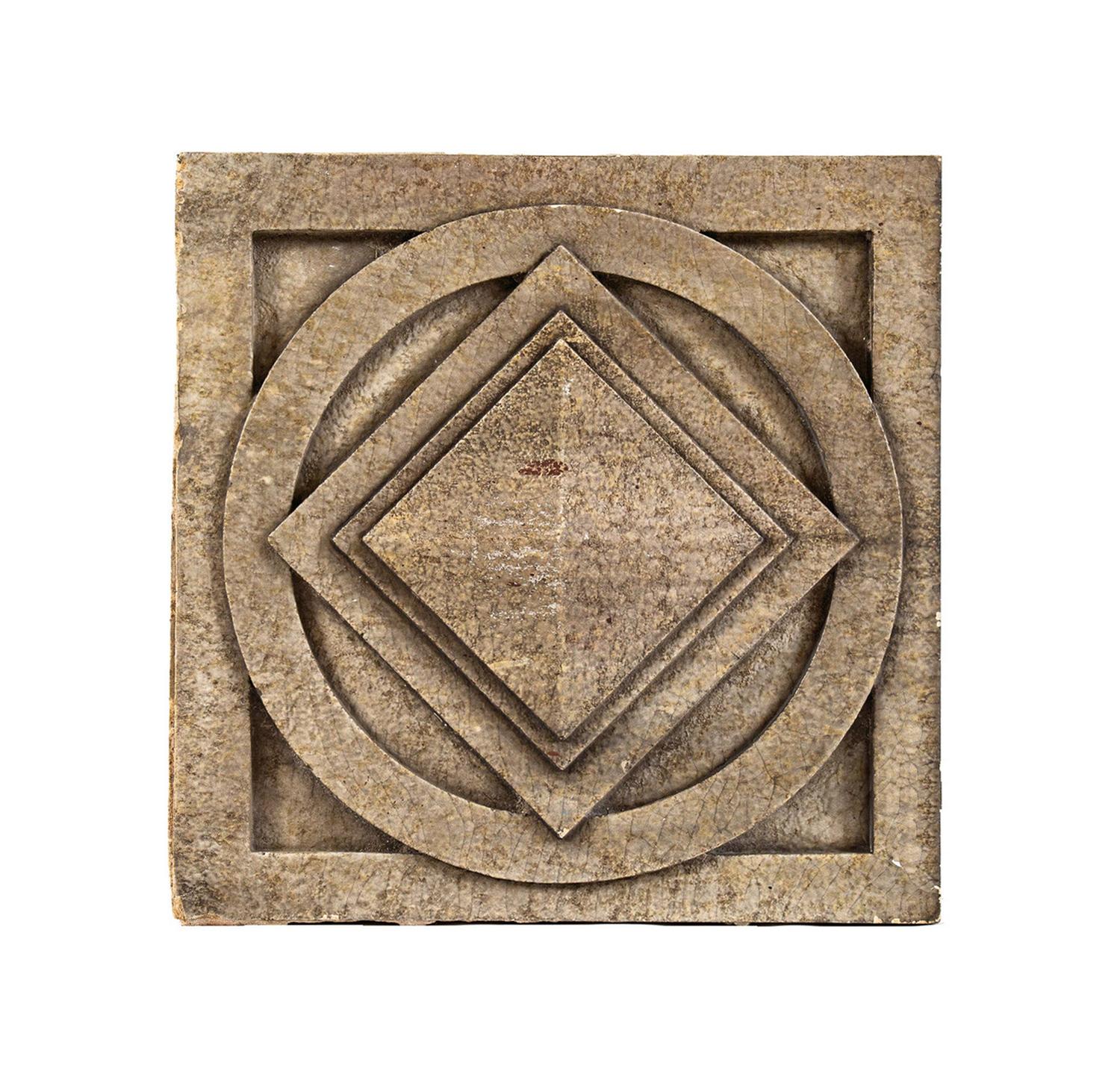 An Art Deco Stone Block from the Nortown Theater in Chicago, Illinois
