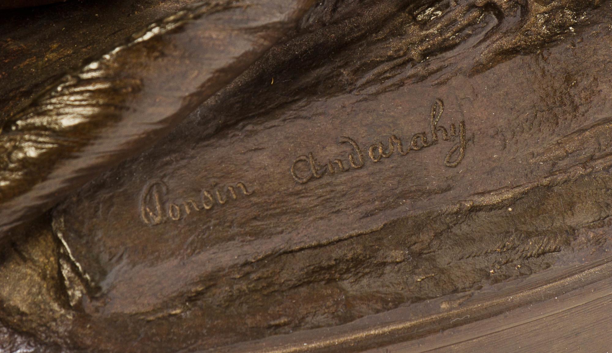 A French Bronze Figure, CHARLES PONSIN-ANDARAHY (1835-1885), Height 21 inches. — CHARLES PONSIN-ANDARAHY (1835-1885),