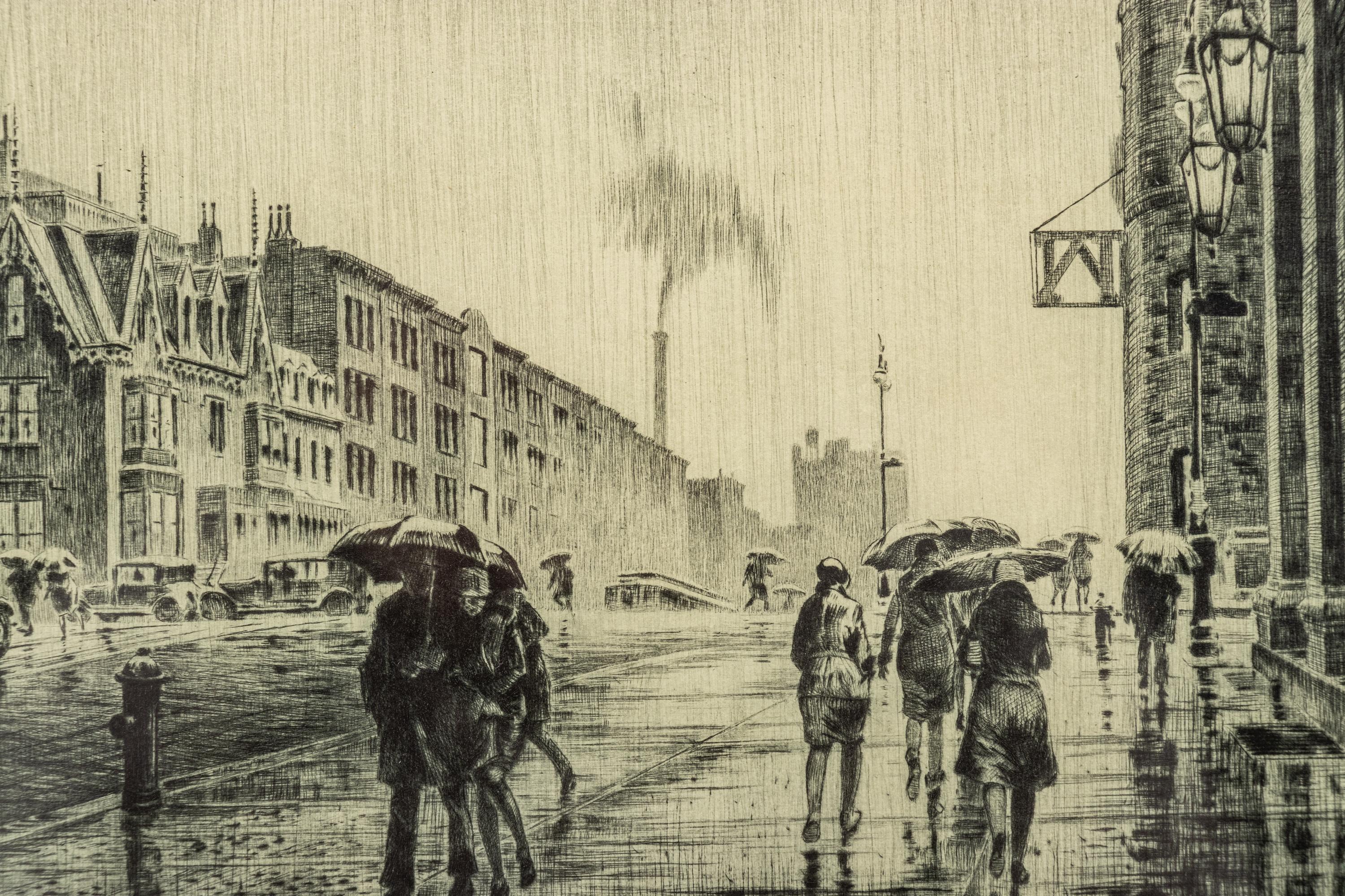 Rain on Murray Hill