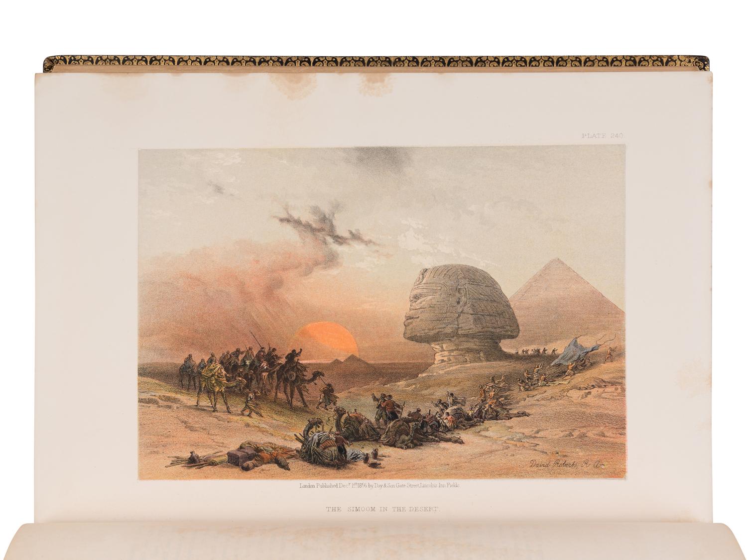 [TRAVEL & EXPLORATION]. ROBERTS, David (1796-1864). The Holy Land, Syria, Idumea, Arabia, Egypt, and Nubia . London: Day & Son, 1855-1856.