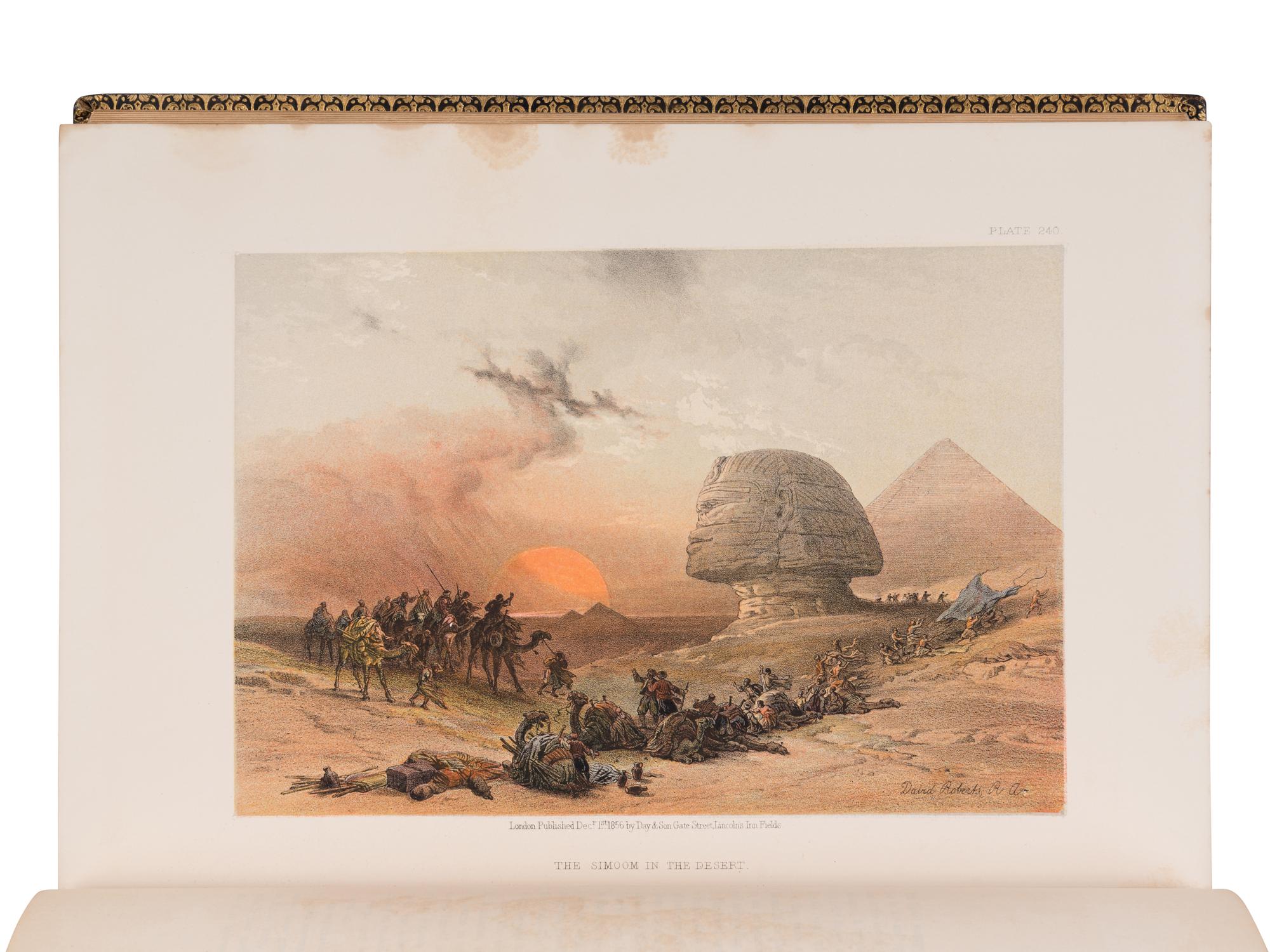 [TRAVEL & EXPLORATION]. ROBERTS, David (1796-1864). The Holy Land, Syria, Idumea, Arabia, Egypt, and Nubia . London: Day & Son, 1855-1856.