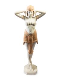 An Art Deco Alabaster Statue