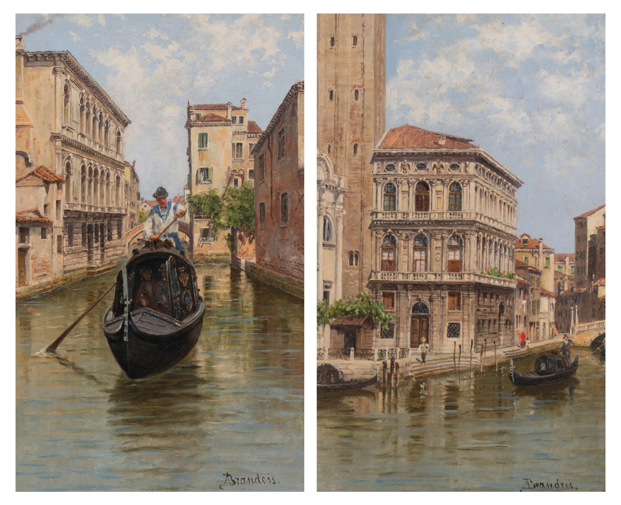 Venetian Palace; together with Venetian Gondola (A Pair)
