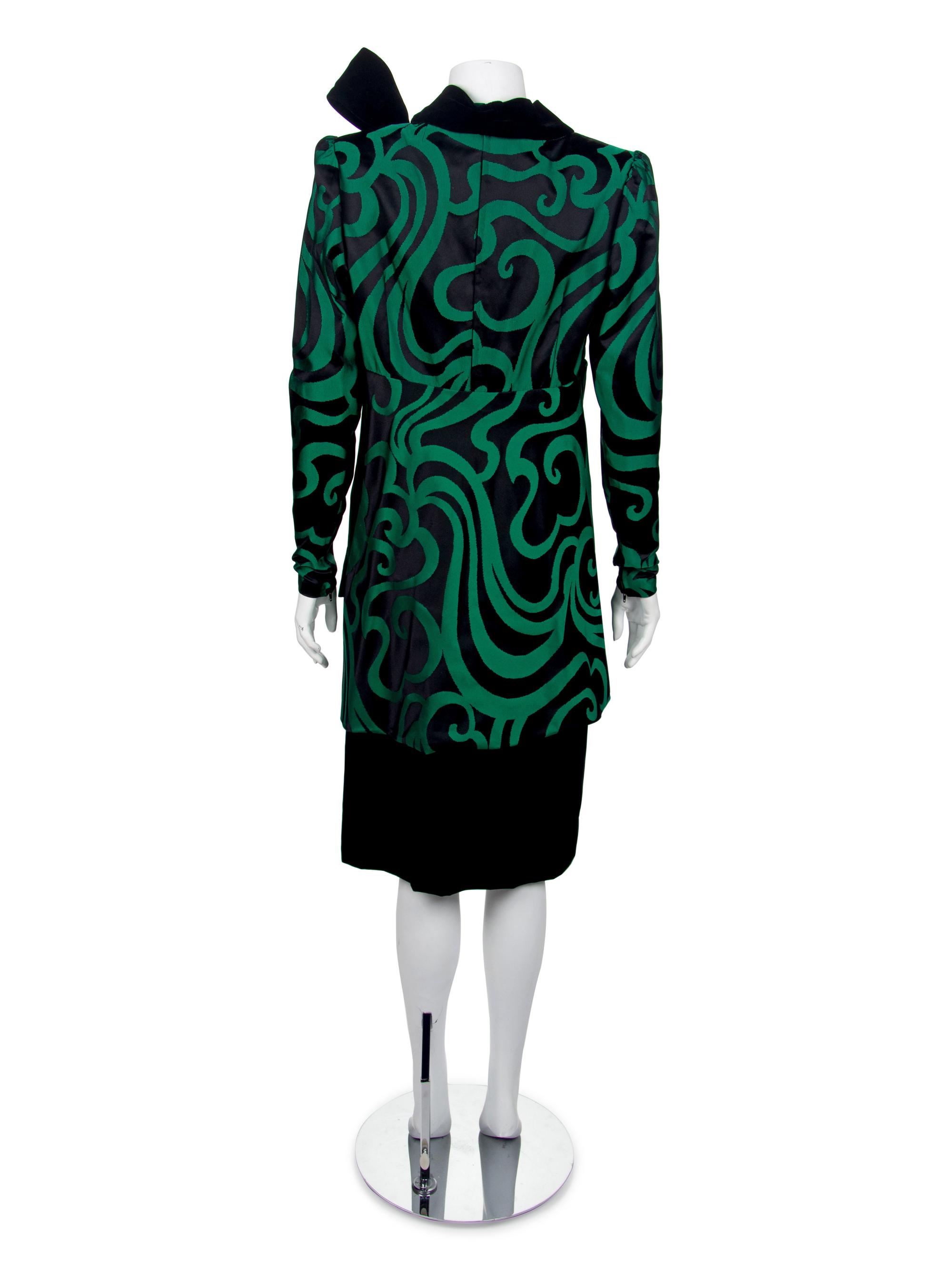 One Givenchy Cocktail Dress, One Bill Blass Cocktail Dress, and One Bill Blass Skirt Ensemble, 1970-80s — Sold to benefit the Art Acquisition Fund at the Indianapolis Museum of Art at Newfield.