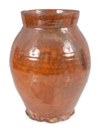 Six Redware Jars