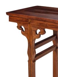 A Chinese Huanghuali Recessed-leg Table, Banzhuo