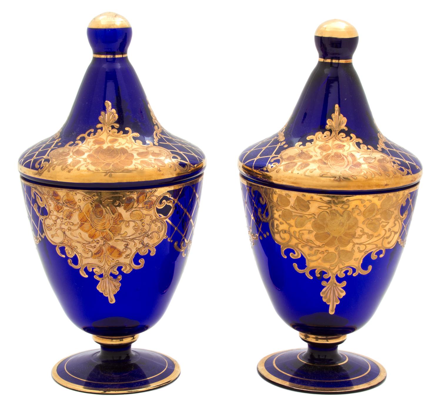 A Group of Continental Glass Articles Height of tallest 11 1/2 inches. — 20TH CENTURY