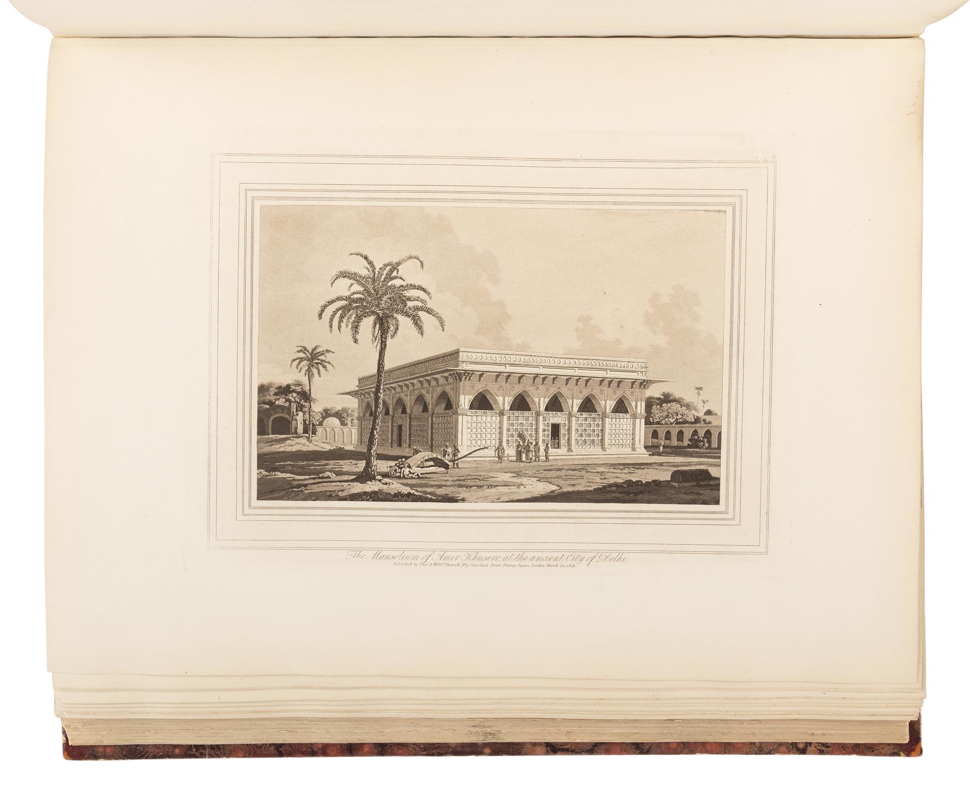 DANIELL, Thomas (1749-1840) and William DANIELL (1769-1837). Oriental Scenery. One Hundred and Fifty Views of the Architecture, Antiquities and Landscape Scenery of Hindoostan . London: for the authors, 1816.