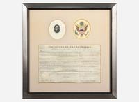 [Presidential] Adams, John Quincy: Partially-Printed Document, signed