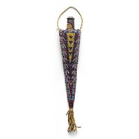 Plains Beaded Hide Knife Sheath, with Knife