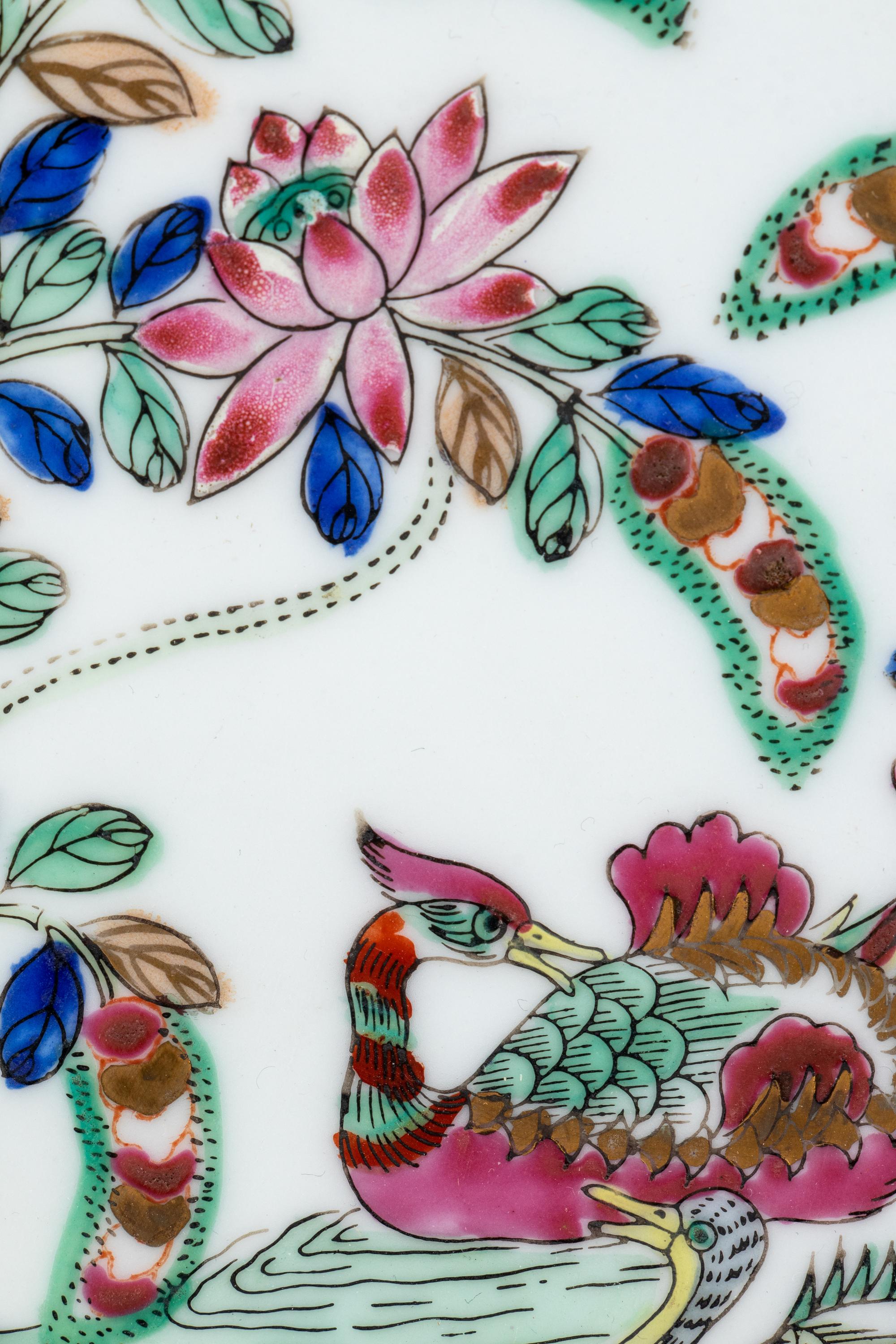 Two Famille Rose Porcelain Plates