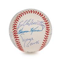 A 500 Home Run Club Signed Autograph Baseball - 10 Signatures (Beckett Authentication Services Letter),