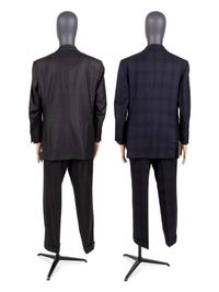 Two Tom Ford Men's Plaid Suits: One Two-Piece, One Three-Piece, 2000s