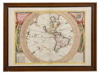 CORONELLI, Vincenzo Maria (1650-1718). Planisfero del Mondo Nuovo . Venice, ca 1691.