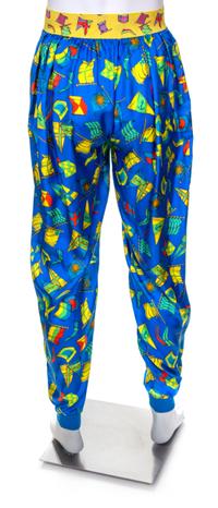 A Gianni Versace Silk Print Pant, Size 50.