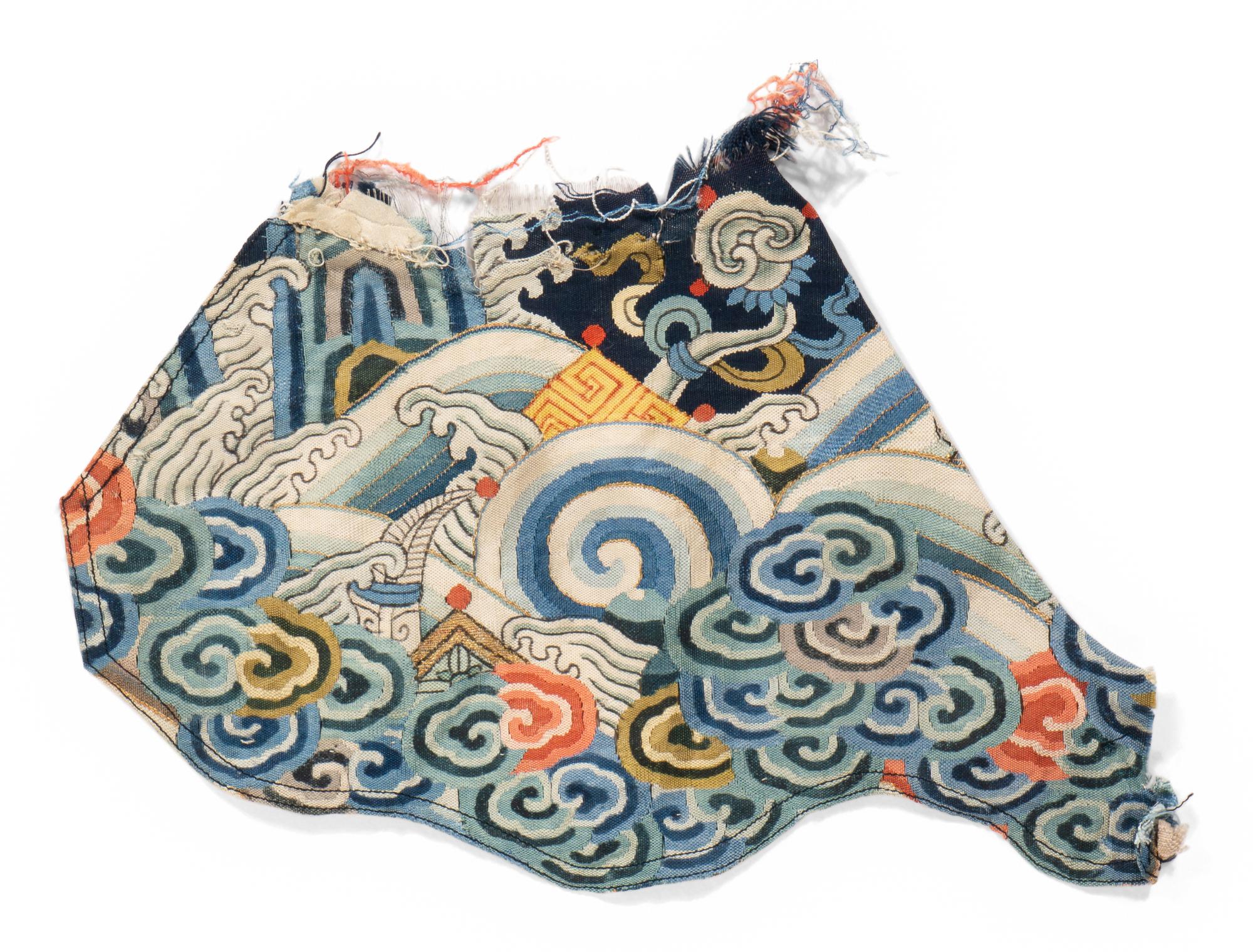 RELEASED TO MUSEUM -- A Group of Chinese Embroidered Silk Fragments