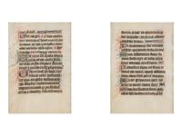 FOUR ILLUMINATED LEAVES FROM ASSORTED BOOKS OF HOURS FROM FRANCE, ITALY, AND THE NETHERLANDS