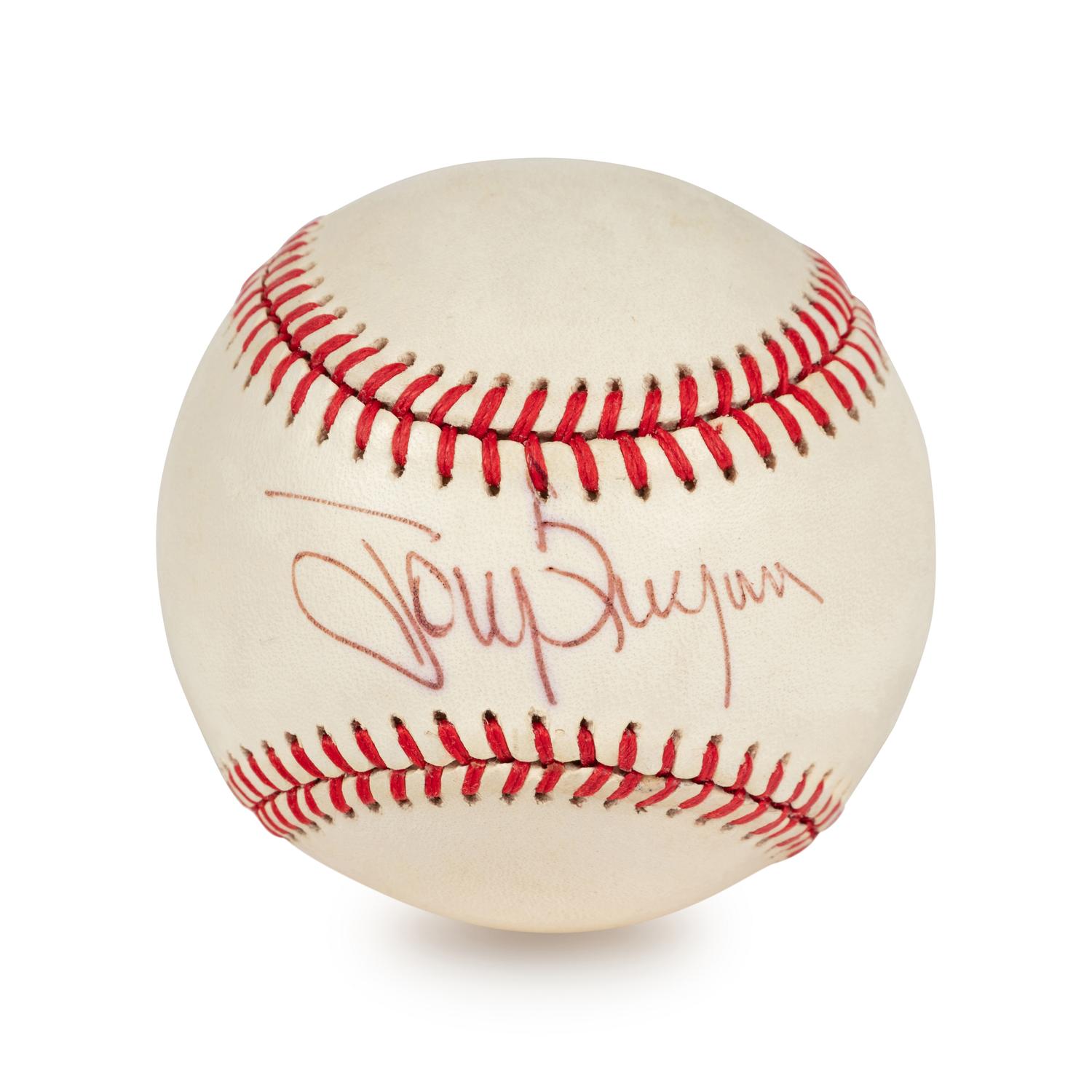 A Tony Gwynn Signed Autograph Baseball (Beckett Authentication Services BAS Certified),