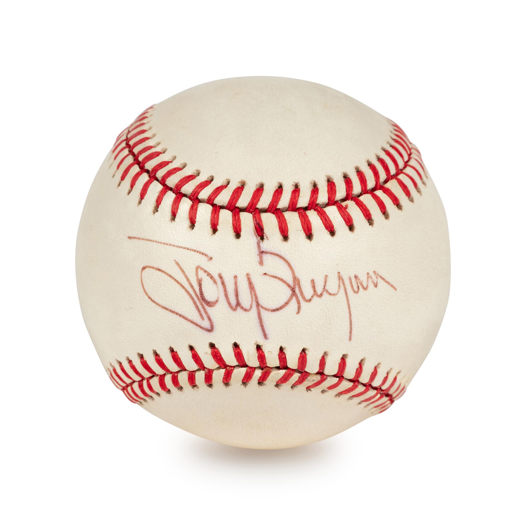 A Tony Gwynn Signed Autograph Baseball (Beckett Authentication Services BAS Certified),