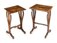 Set of Four Inlaid Nesting Tables