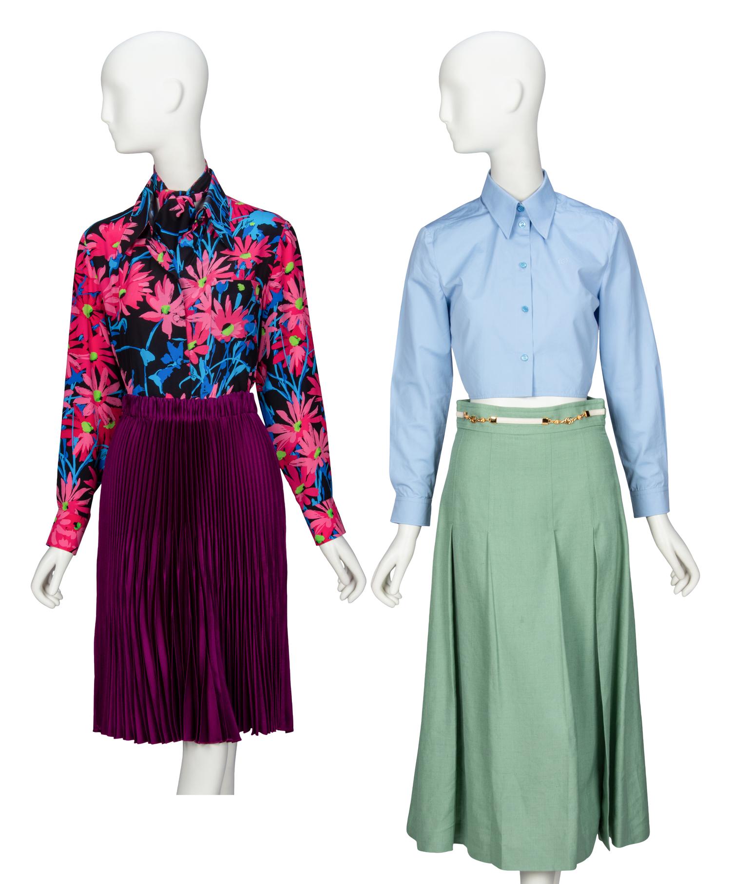 GUCCI, TWO SHIRTS & TWO SKIRTS