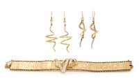 A Collection of Yellow Gold Jewelry, 27.80 dwts.