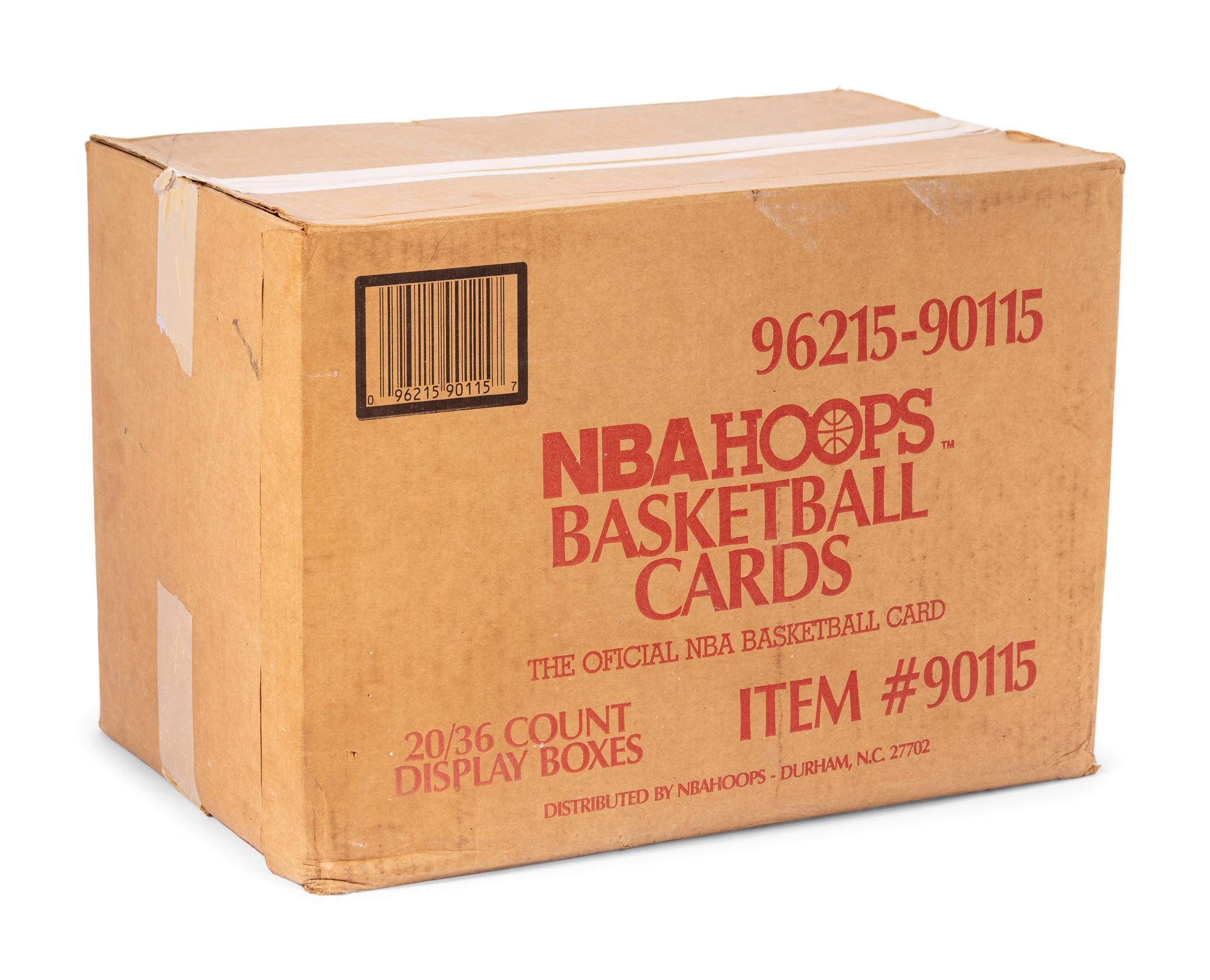 A Factory Case of 1990 NBA Hoops Series I Basketball Cards (20 Boxes)