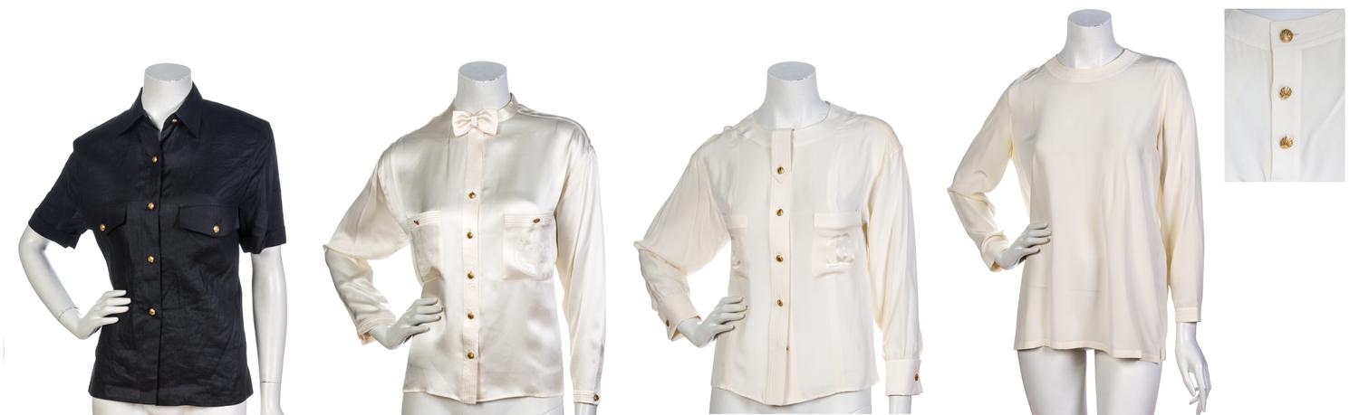 A Group of Twelve Chanel Blouses,