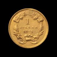 An 1873 Indian Princess $1 Gold Coin