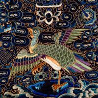 Five Chinese Embroidered Silk ‘Mandarin Duck’ Rank Badges, Buzi, 19th Century 清中晚期 刺綉文官補子五幅