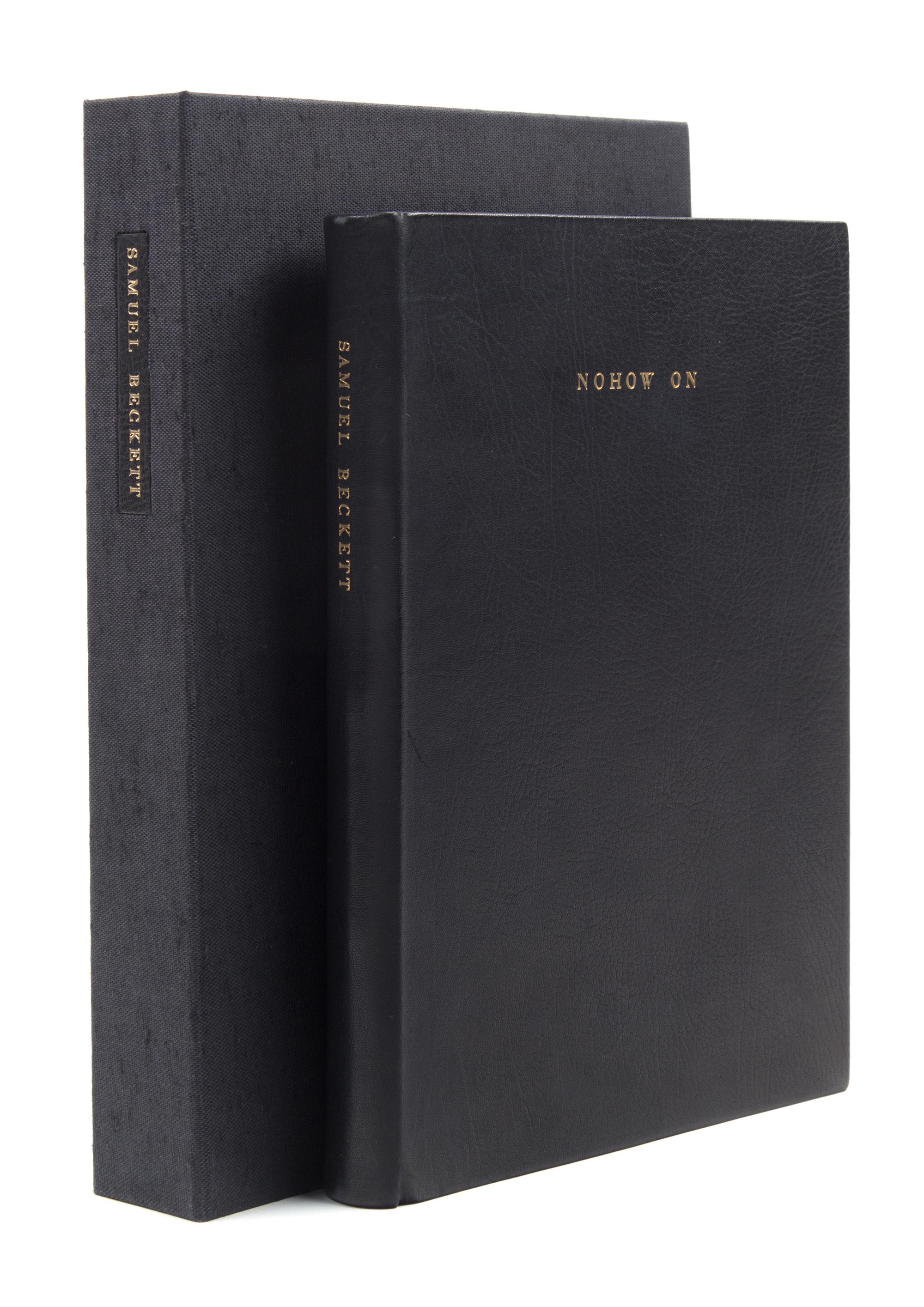 (LIMITED EDITIONS CLUB) BECKETT, SAMUEL. Nohow On. [NY], (1989). Number 314 of 550, signed by author and illustrator.