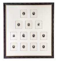 (SUPREME COURT) 13 engraved portraits of Supreme Court Justices.