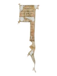 MASTER OF PASSIONARIO ‘F’ Decorated initial ‘P’ from a manuscript of an unknown text, in Latin, illuminated manuscript on parchment [Tuscany, Lucca, c. 1175–1200]