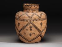 Apache Figural Basketry Olla