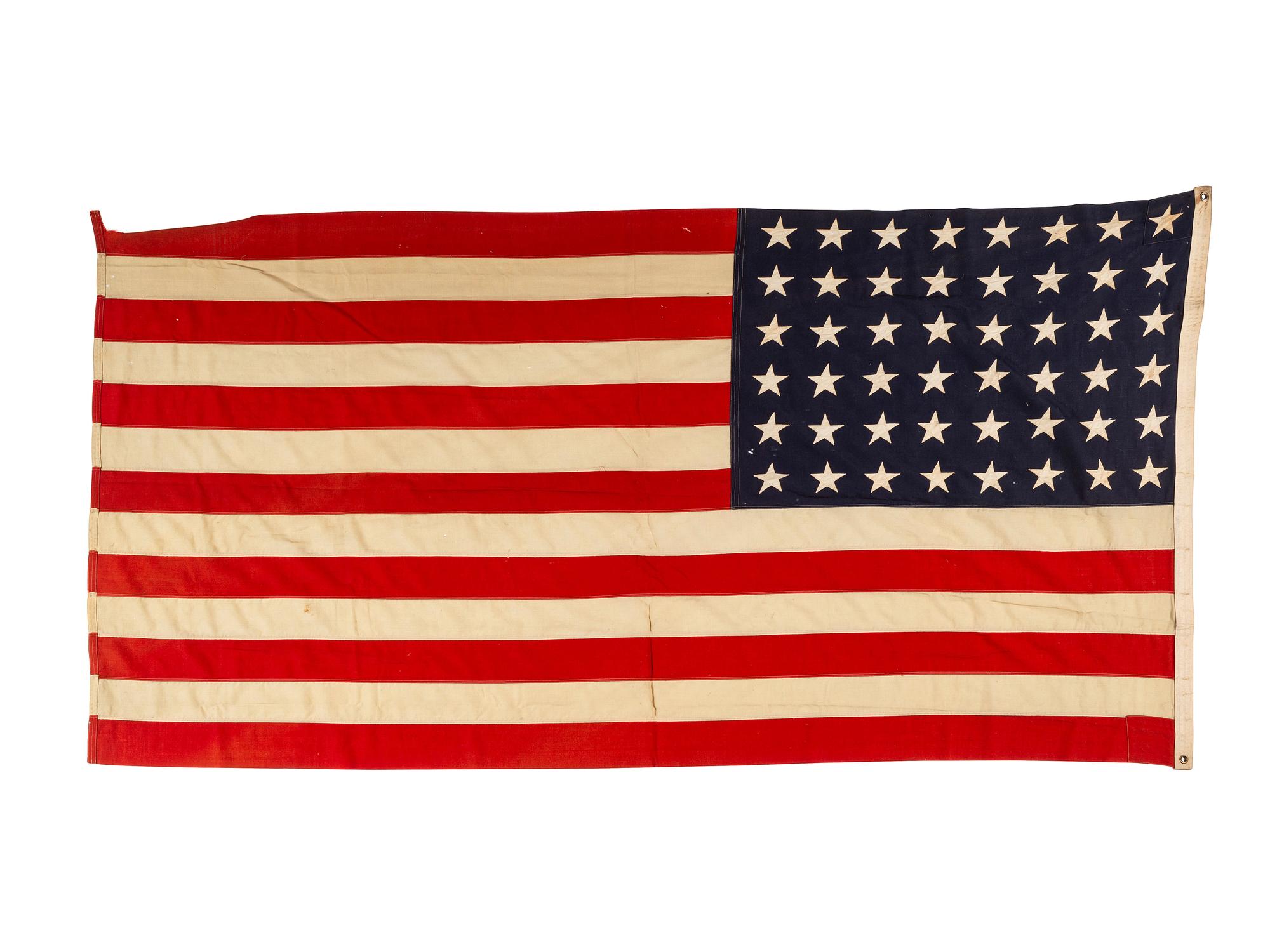 [FLAGS]. 48-star American flag.