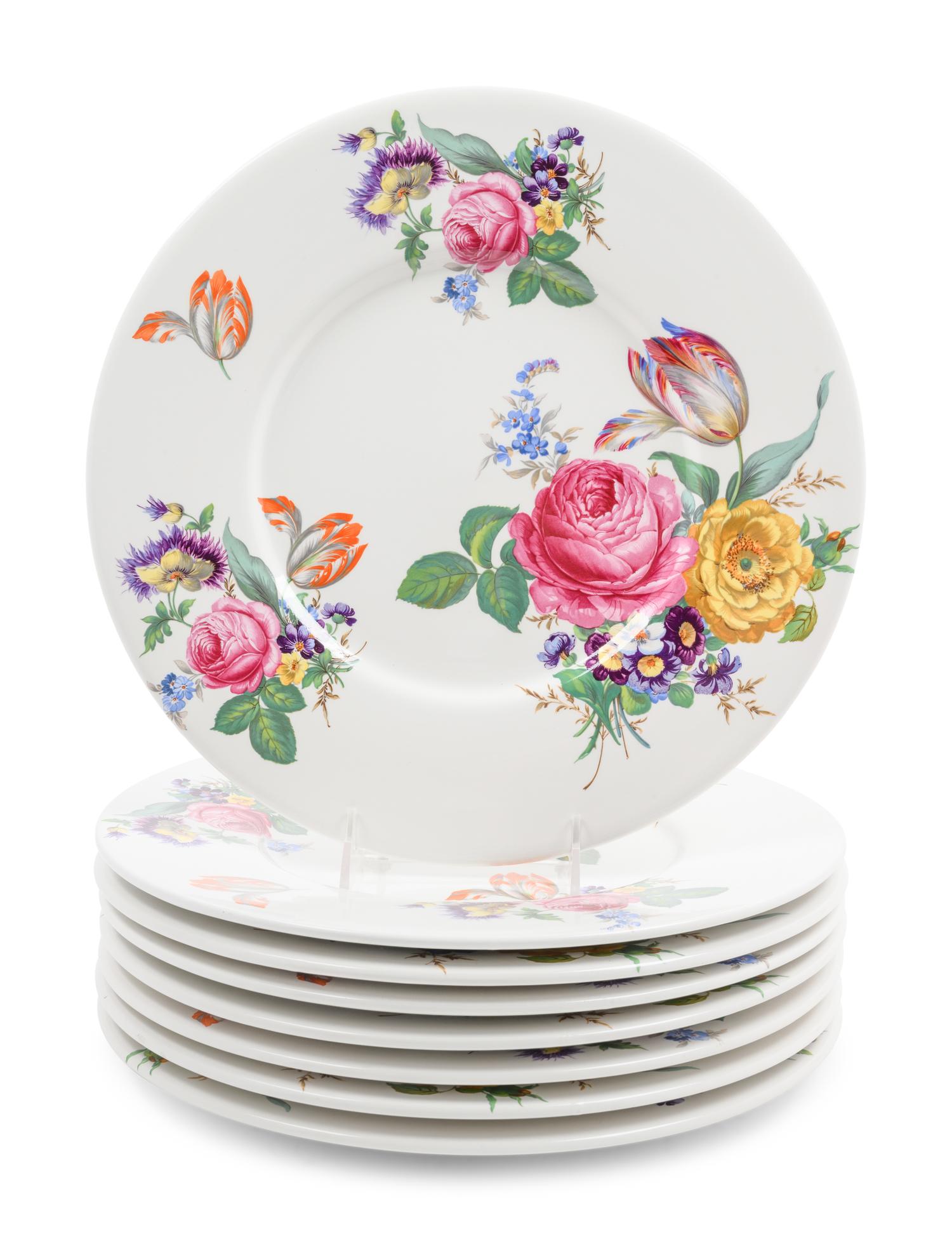 A Set of Eight Italian Porcelain Chargers