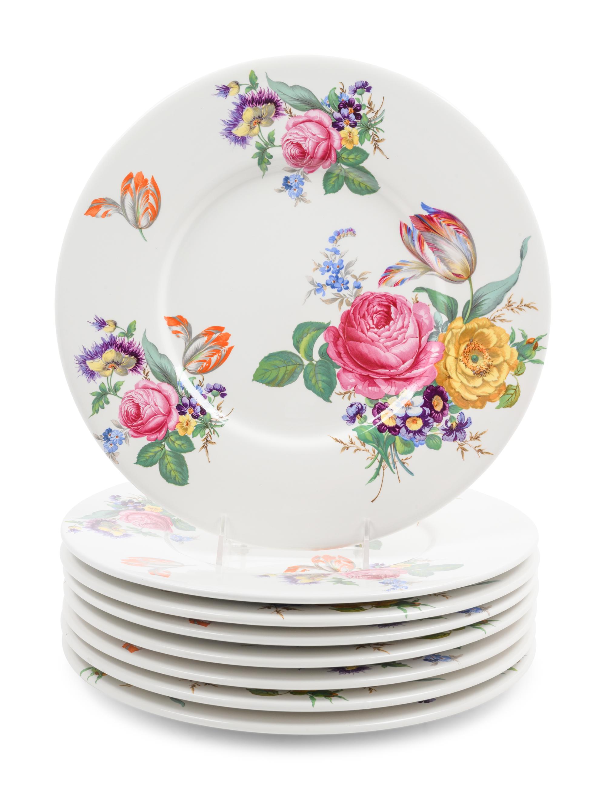 A Set of Eight Italian Porcelain Chargers
