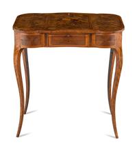 A Louis XV Style Marquetry Poudreuse