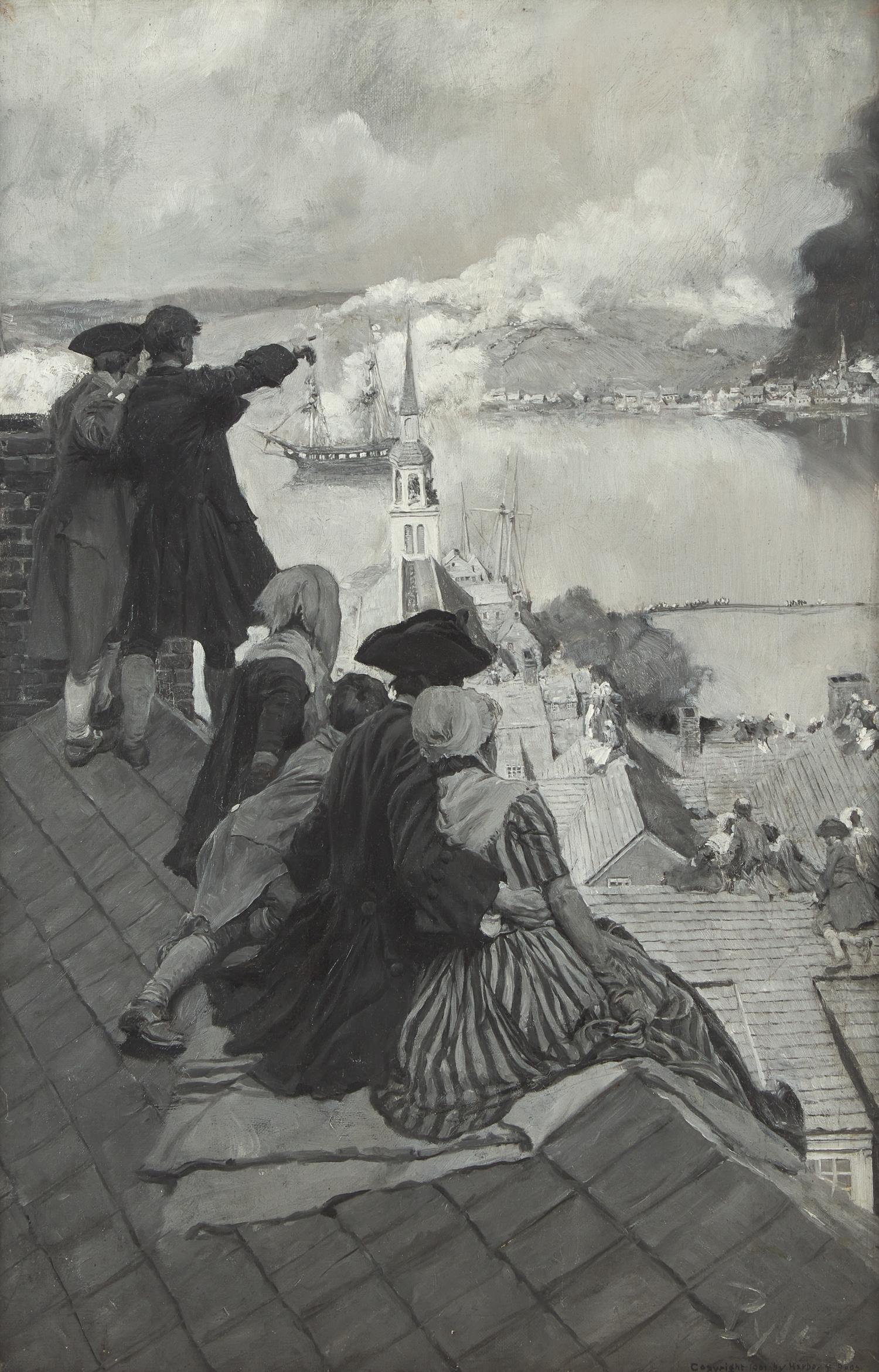 Viewing the Battle of Bunker's Hill , 1901