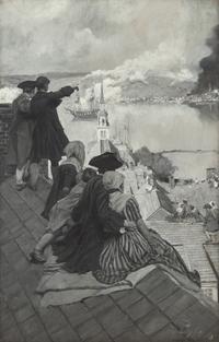 Viewing the Battle of Bunker's Hill , 1901