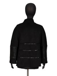Ralph Rucci, Cashmere & Metal Mesh-Embellished Jacket