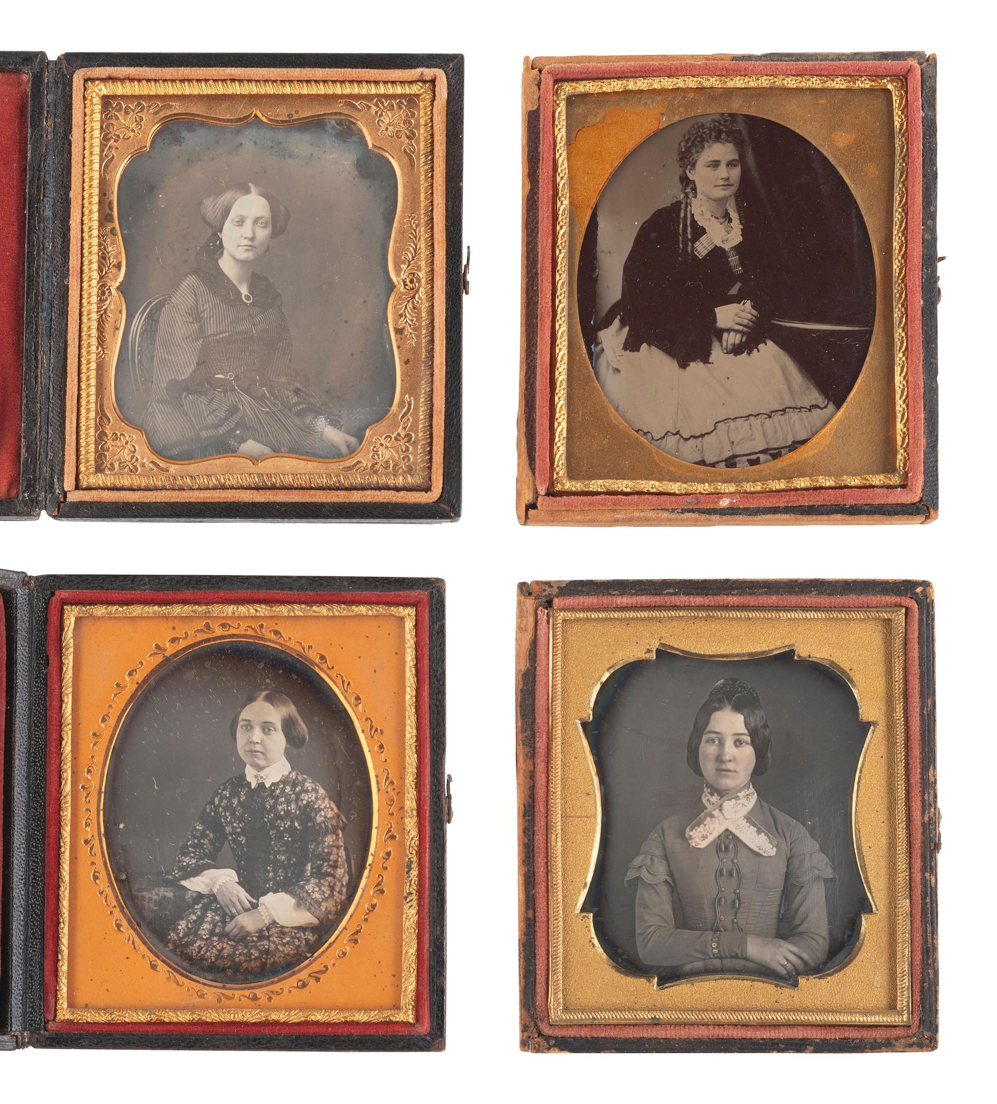 [EARLY PHOTOGRAPHY]. 37 assorted cased images.