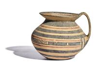 A Daunian Painted Terracotta Olpe