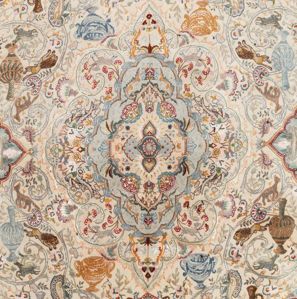 A Tabriz Pictorial Rug