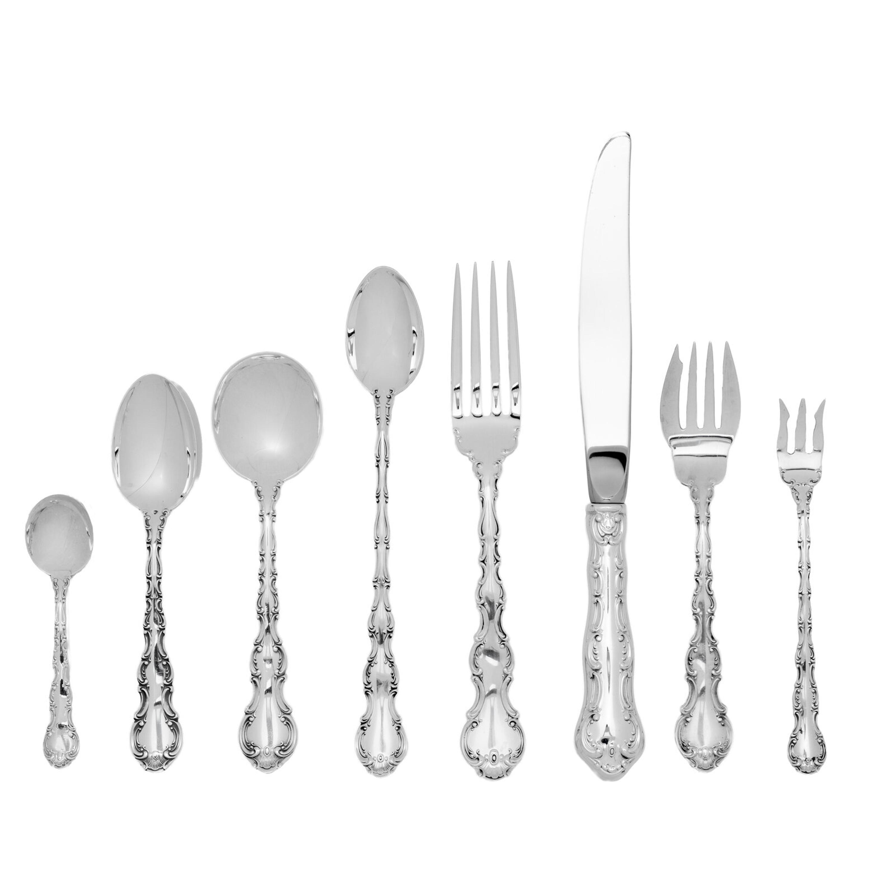 An American Silver Flatware Service