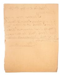 [LINCOLN & ASSOCIATES]. A group of 3 autographed items, featuring: LINCOLN, Abraham (1809-1865]. Autograph note signed ("A. Lincoln"). Addressed to "Sec. of the Navy." N.p. n.d.
