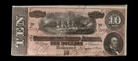 [CONFEDERATE STATES OF AMERICA] An 1864 T-68 $10 Note