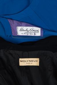 Two Designer Ensembles: One Molyneux, One Hardy Amies, 1960-70s