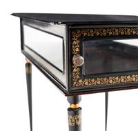 A Painted Metal Vitrine Table
